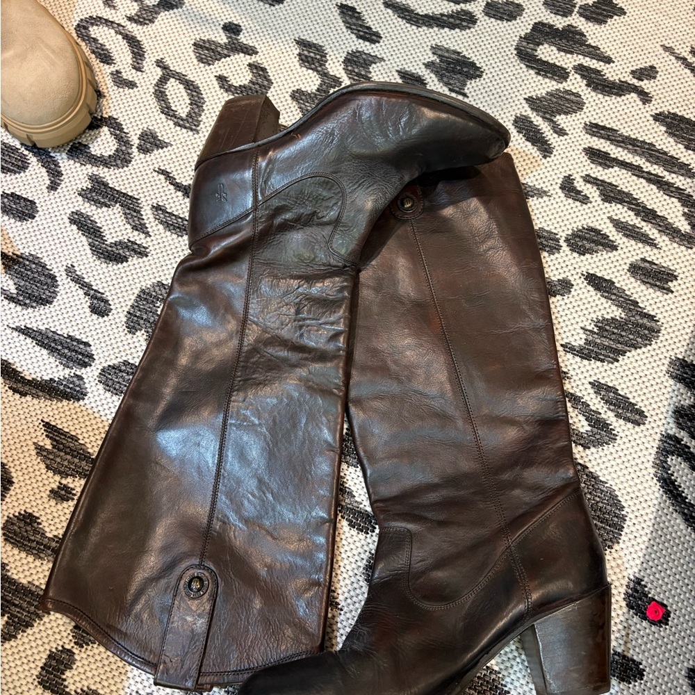 Frye Dark Brown Leather Boots